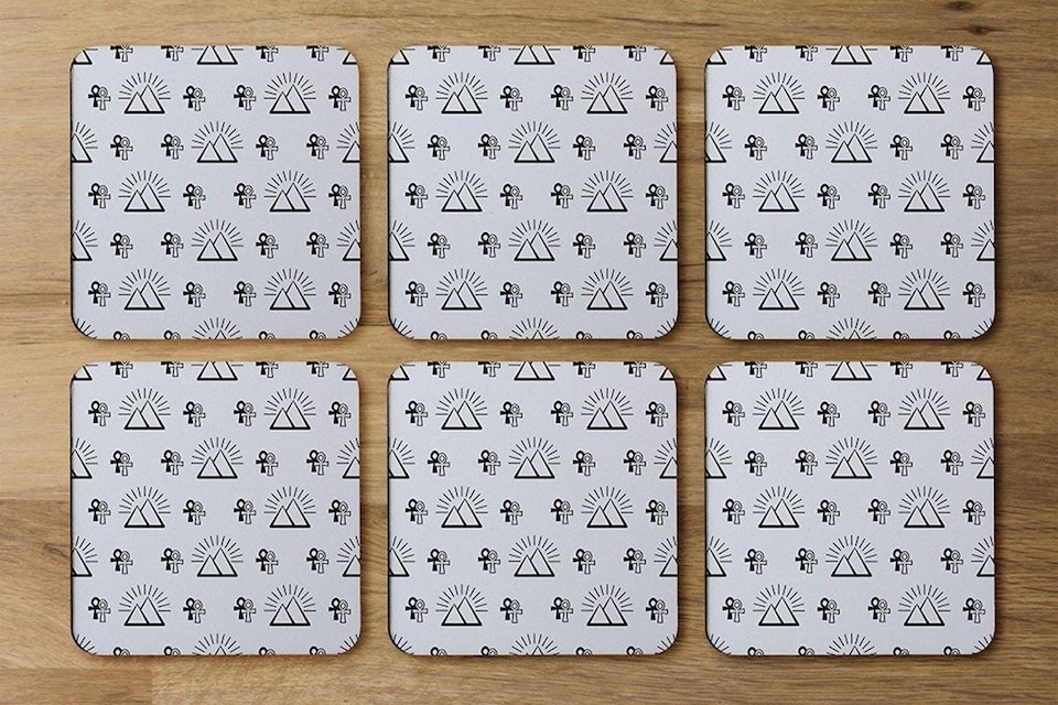image 1 of Egyptian pyramid and ankh (Coaster)