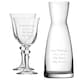 image 1 of Personalised Engraved Set of 2 Crystal Jasmine Wine Glass Carafe Set
