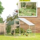image 10 of PawHut Walk in Chicken Run with Waterproof & UV-Resistant Cover, Hanging Feeder, Perch, Hen Poultry House for 6-8 Chickens, Ducks, Rabbits, Geese, Silver