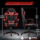 image 2 of Ergonomic Gaming Chair | Red | Red