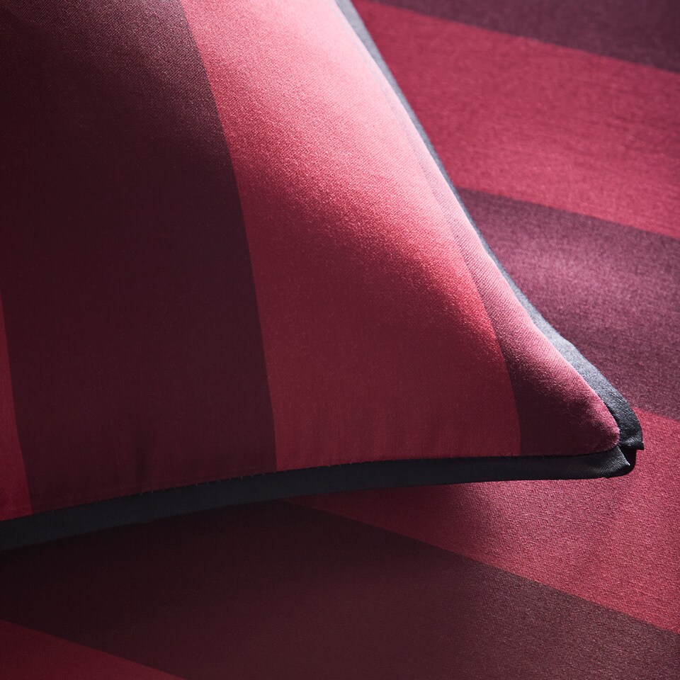 image 1 of Laurence Llewelyn-Bowen Festivo Circus Stripe Duvet Cover Set Red