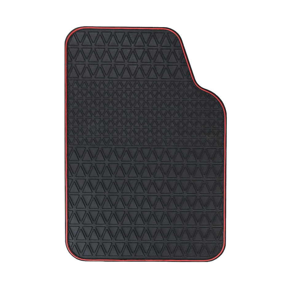 image 1 of JVL PVC Ignition 4 Piece Car Mat Set, Universal - Red