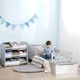 image 8 of ZONEKIZ Storage Unit w/ 9 Removable Storage Baskets for Nursery Playroom - Grey Grey
