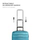 image 4 of VonHaus Teal Carry On Suitcase with 4 Spinner Wheels