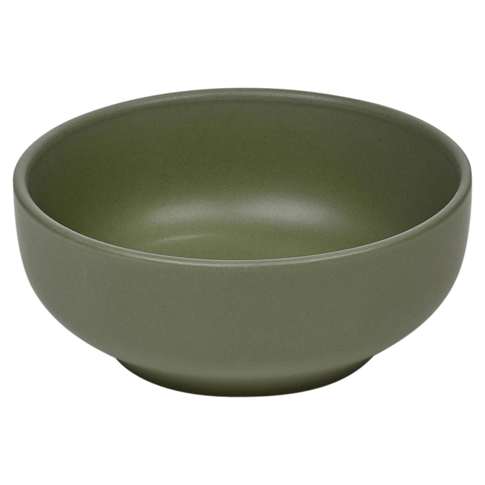 image 1 of Coloured Stone Ceramic Dinnerware Crockery Plates Bowls Dining Set | Green | 32 Pcs Green | 32
