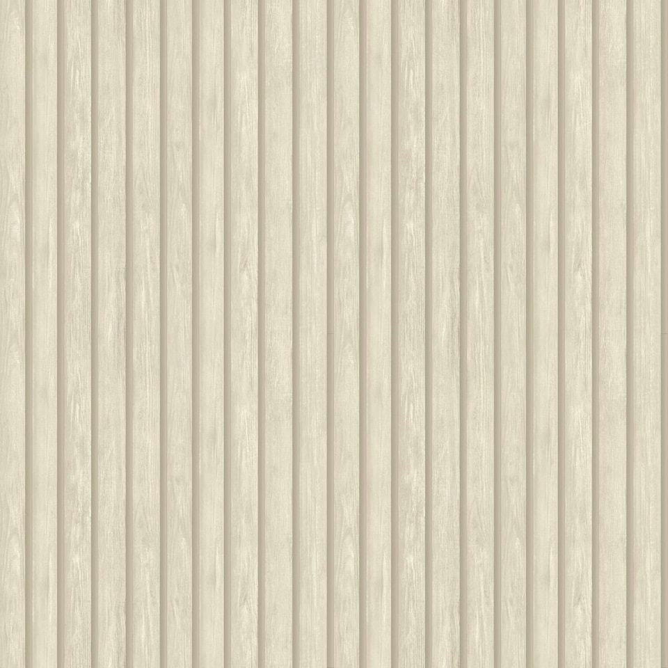 Holden Décor Wood Slats Wallpaper - Beige - One Size Brown