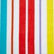 image 10 of Catherine Lansfield Rainbow Stripe Bright Beach Lounger Towel Multi