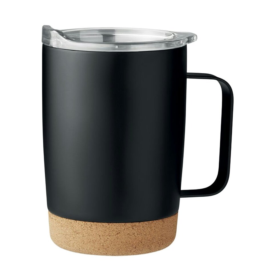 image 1 of MidOcean Ruby Double Wall 300ml Mug - Black - One Size