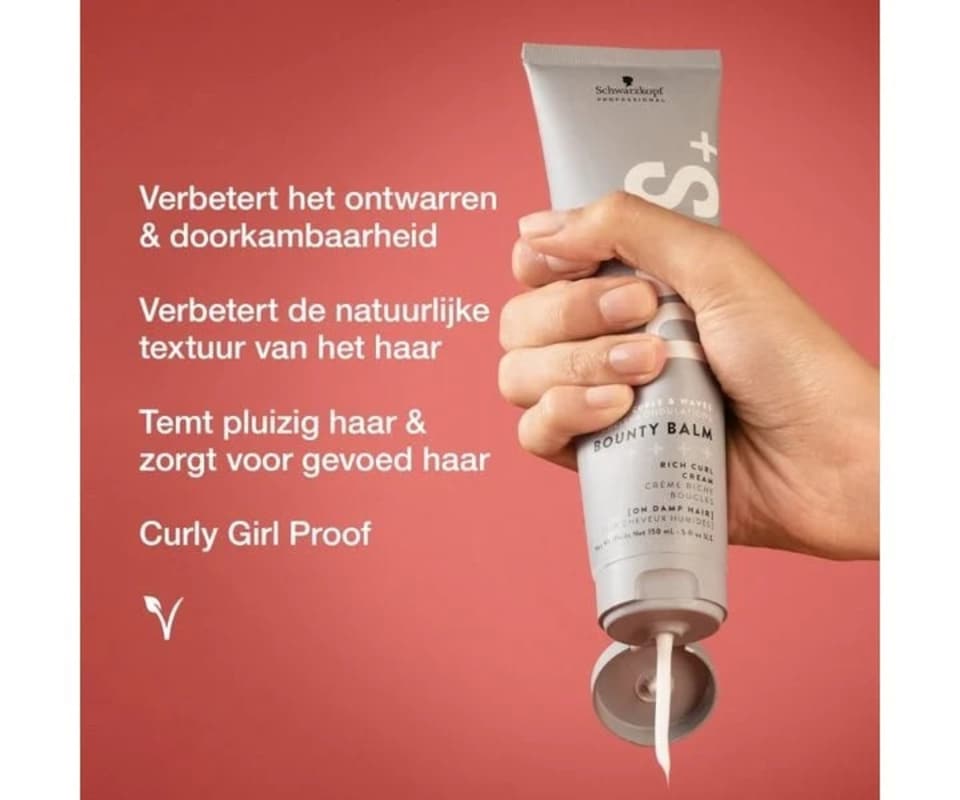 image 1 of Schwarzkopf Osis Plus Bounty Balm Frizz Reducing Curl Cream 150ml - Curls & Waves