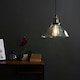 image 1 of ValueLights Wallace Metal Smoked Clear Dome Ceiling Light Pendant and E27 Pear LED 4W Warm White 2700K Bulb | Clear