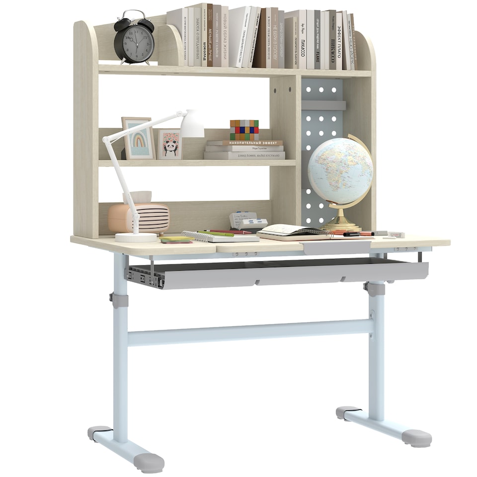 image 1 of AIYAPLAY Kids Desk, Study Desk for Kids Height Adjustable with Tilt-Desktop