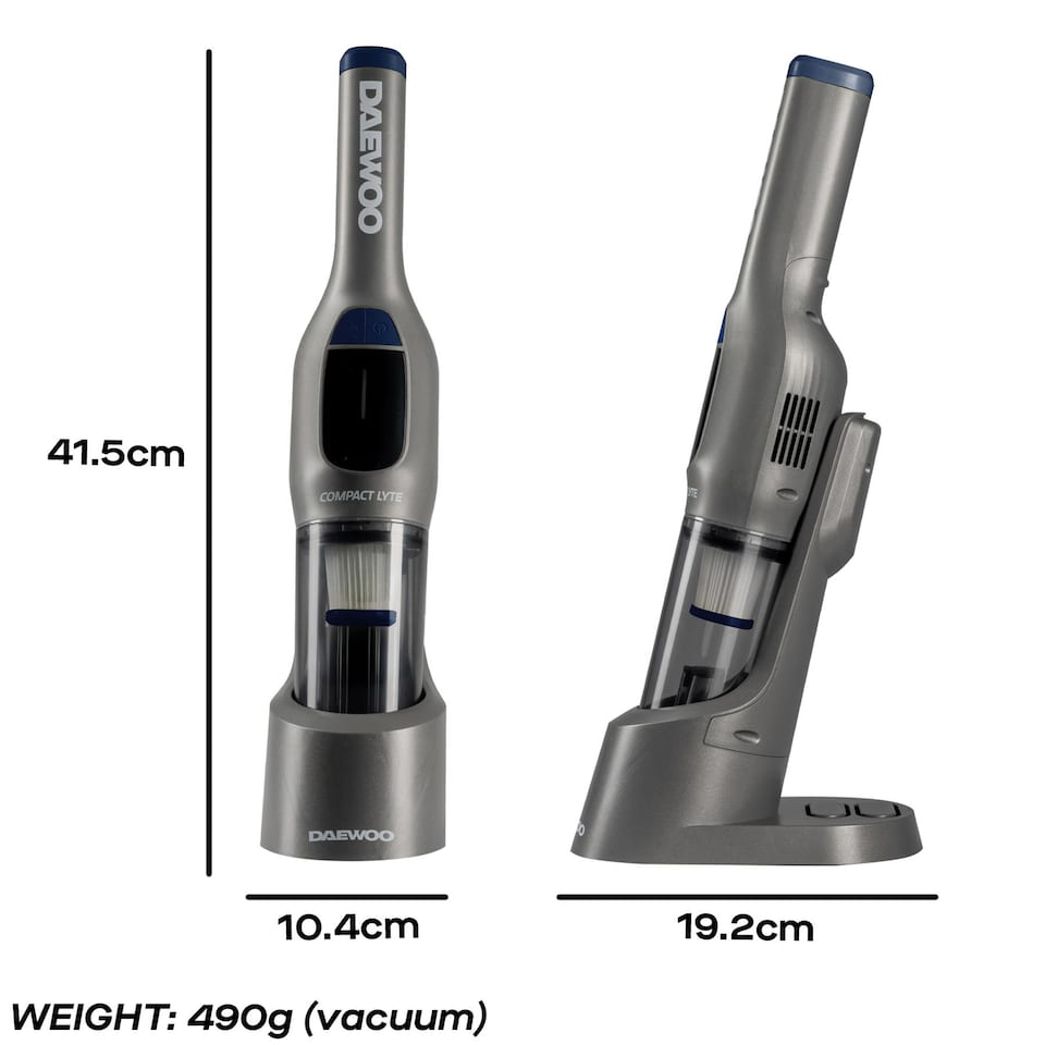 image 1 of Daewoo Cordless Handheld Vacuum Cleaner Compact Lyte 7.4V