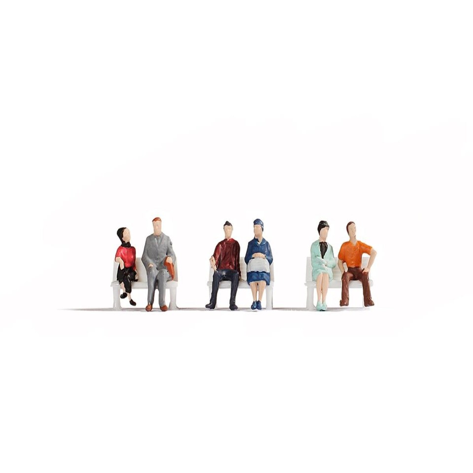image 1 of Gaugemaster TT120 Sitting People (6) Hobby Figure Set