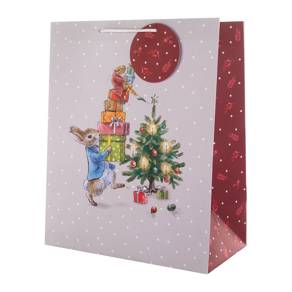 image 1 of Hallmark Pack Of 3 Large Christmas Gift Bags - Peter Rabbit Design