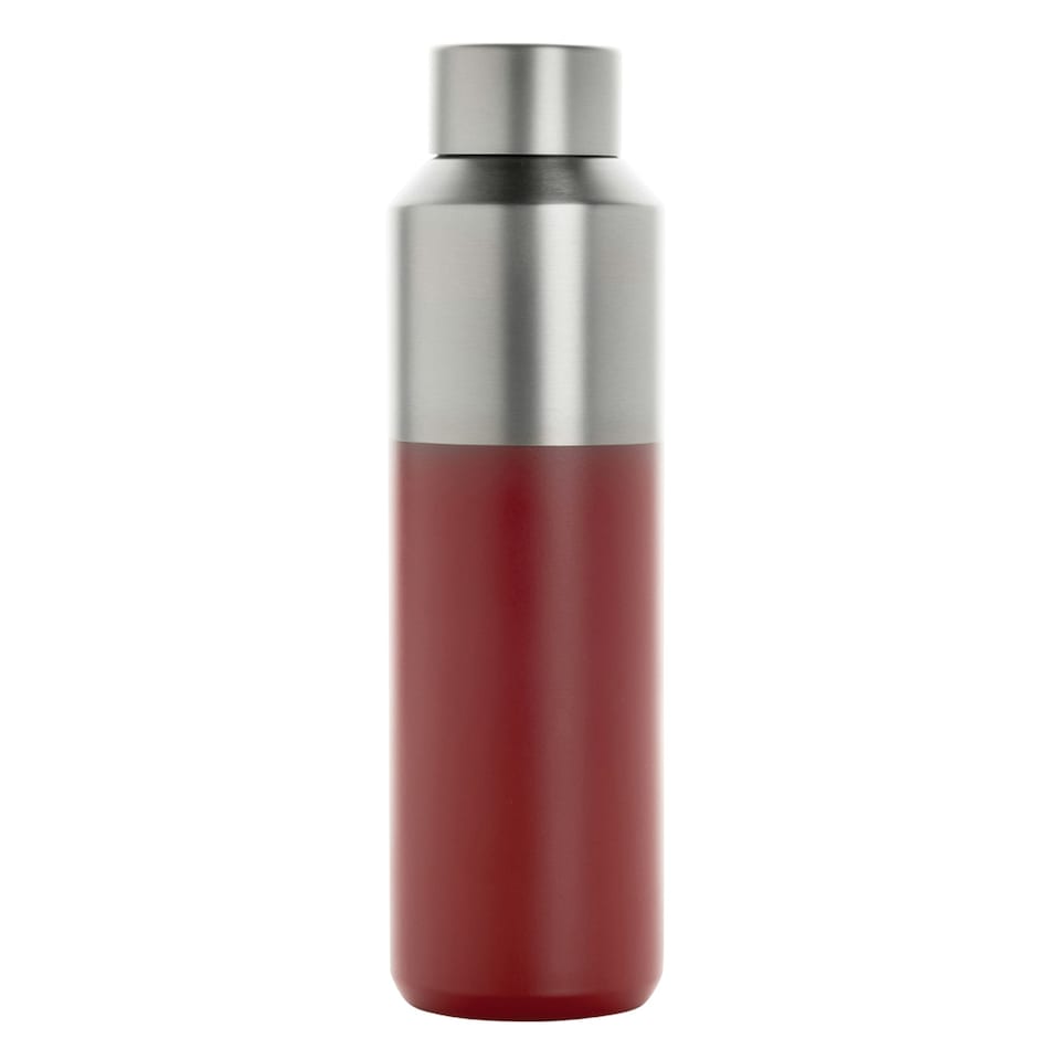 image 1 of XD Collection Fluid Recycled Stainless Steel 600ml Water Bottle - Red - One Size Red | One Size