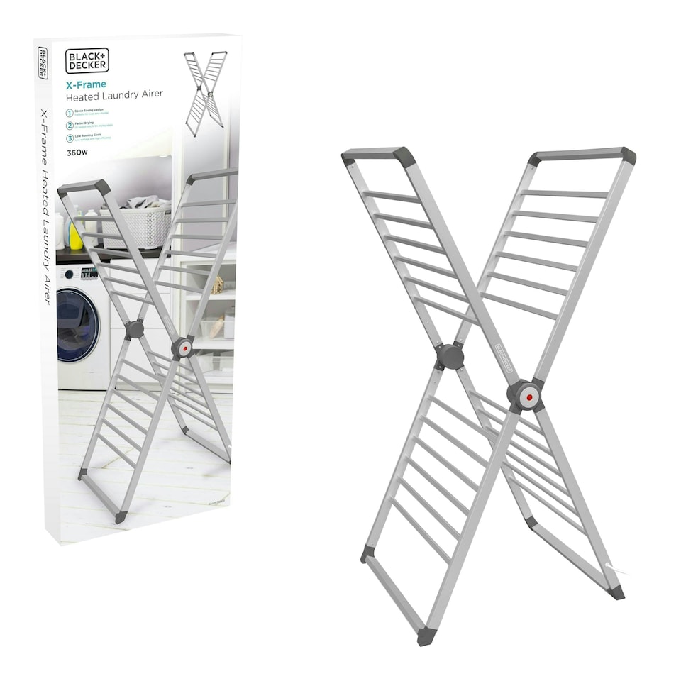image 1 of BLACK+DECKER X-Frame Heated Airer