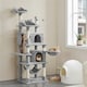 image 2 of Yaheetech 170 cm Multi-Level Cat Play House Light Grey