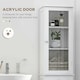 image 5 of kleankin Storage Cabinet Organizer Tower with Multiple Shelves & Drawer, White