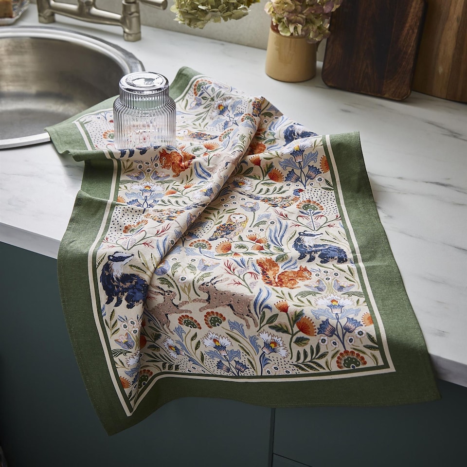 image 1 of Ulster Weavers Blackthorn Tea Towel - Cotton Beige