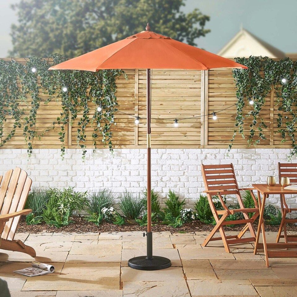 image 1 of VonHaus Parasol Base Black Round 12kg