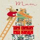 image 1 of Boofle on Ladder Mum Christmas Card