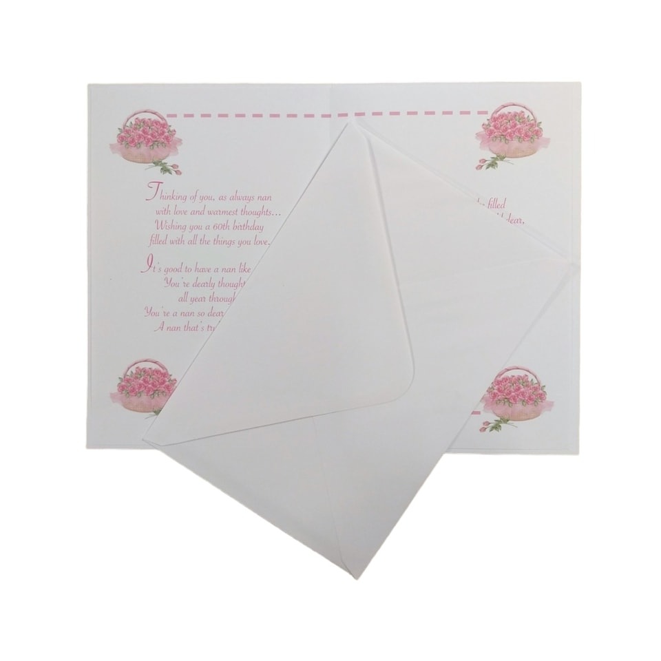 image 1 of With Love Nan Happy 60th Birthday card