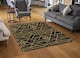 image 2 of Golden Lined Shape Rug | Multi