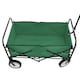 image 9 of Green Heavy Duty Foldable Garden Festival Trolley Cart Wagon Truck