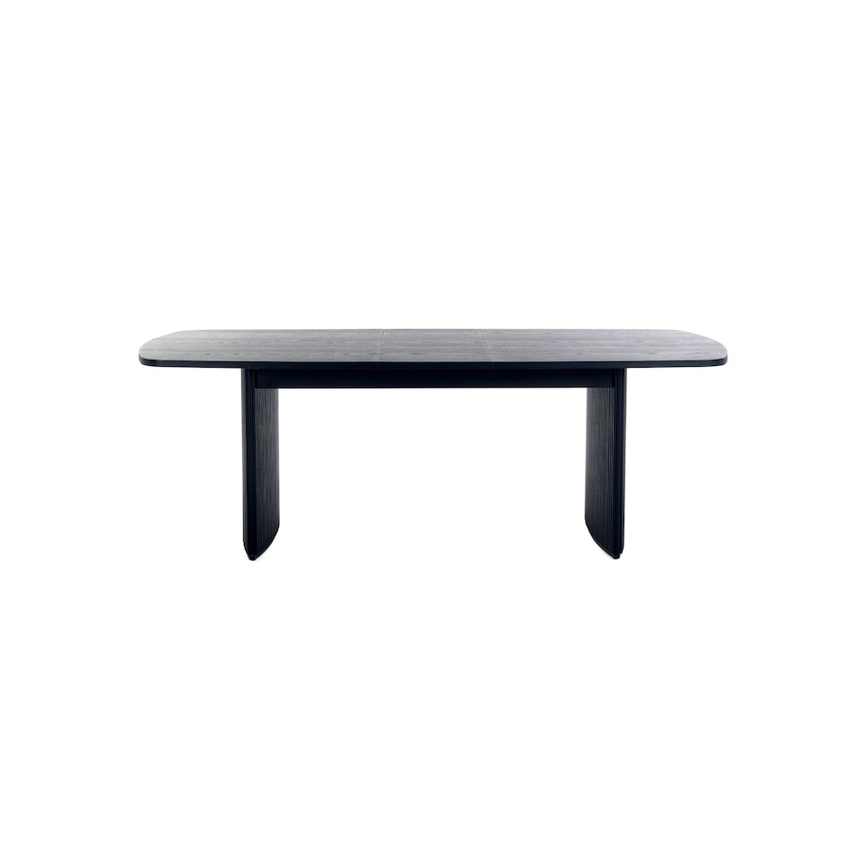 image 1 of Louis Fluted Extending Dining Table - Black