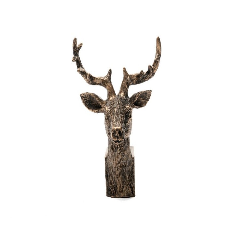 image 1 of Stag Plant Pot Feet - Set of 3 - L4.5 x W5.5 x H7.5 cm Brown