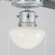 image 3 of ValueLights Mirage Silver Ceiling Fan Light