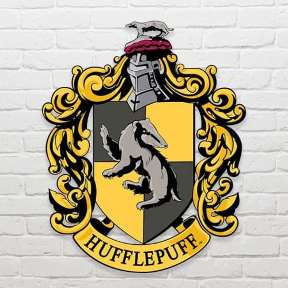 Harry Potter Wizarding World Hufflepuff Emblem Wall Art Cutout 61cm