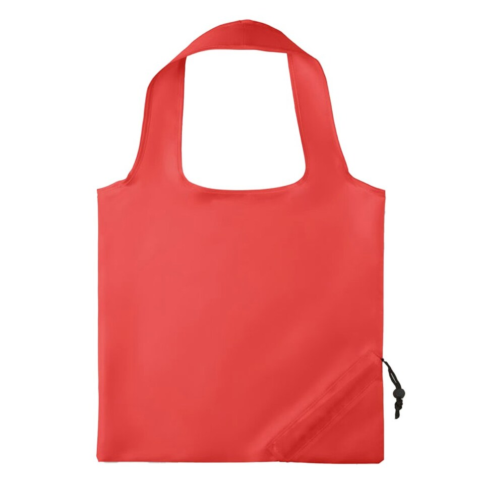 image 1 of MidOcean Fresa Polyester Foldable Shopper Bag - Red - One Size Red