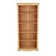 image 5 of Corona Premium Tall 5-Shelf Bookcase - Solid Pine Construction with Metal Hardware and Dovetail Detailing | Brown | Antique Waxed Pine | One Size | 1