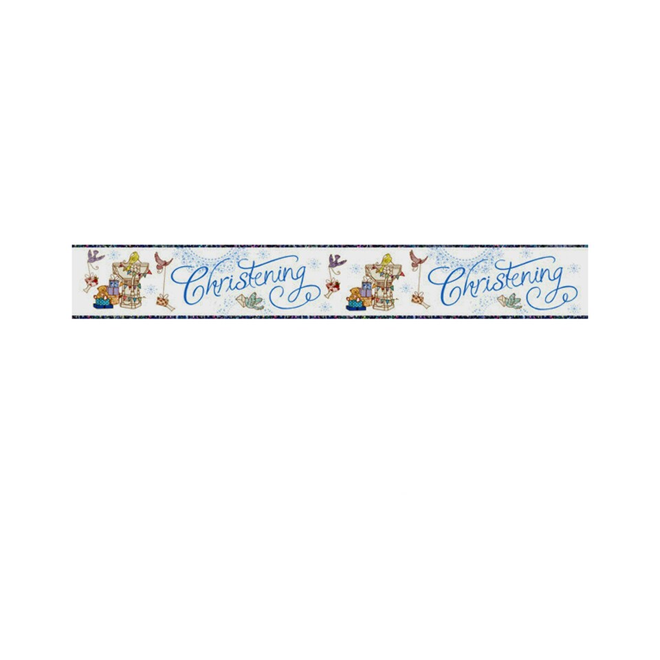 Simon Elvin Foil Banners - Boy Christening - One Size