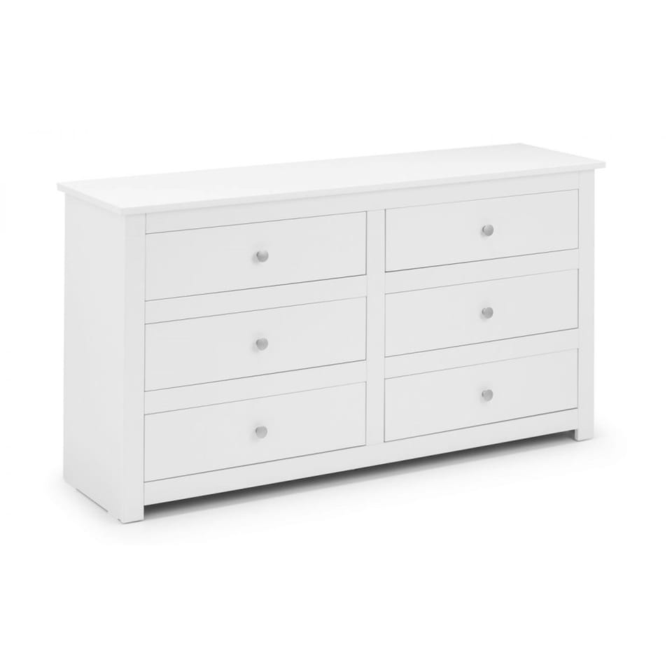 image 1 of Clean Surf White 6 Drawer Chest