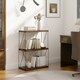 image 3 of COSTWAY 3-Tier Display Rack Industrial Storage Shelving Unit