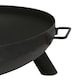 image 4 of Hammer & Tongs Round Iron Fire Pit - 59.5cm - Black