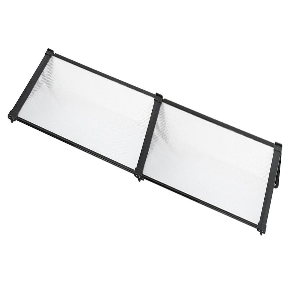image 1 of Living and Home Door Window Awning Canopy Rain Cover - L190*W90*H28cm Black