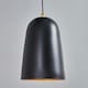 image 1 of ValueLights Black Metal Industrial Style Suspended Ceiling Pendant Light Fitting
