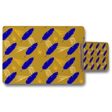 Trendy Tropical  Elegant Male Shirt Female Dress Texture (Placemat & Coaster Set)