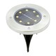 image 2 of GardenKraft Stainless Steel Solar Ground Lights
