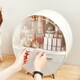 image 3 of Living and Home Dustproof Round Cosmetic Storage Box - Grey