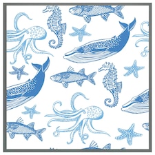 Sealife (Picture Frame) Grey | S