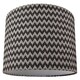 image 1 of Modern Trendy Zig Zag Chevron Effect Black and White Cotton Shade