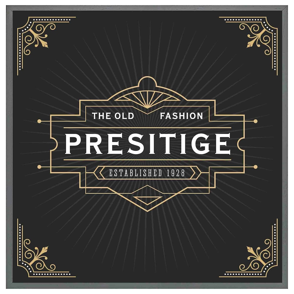 image 1 of Art deco old fashioned prestige (Picutre Frame) Grey | M