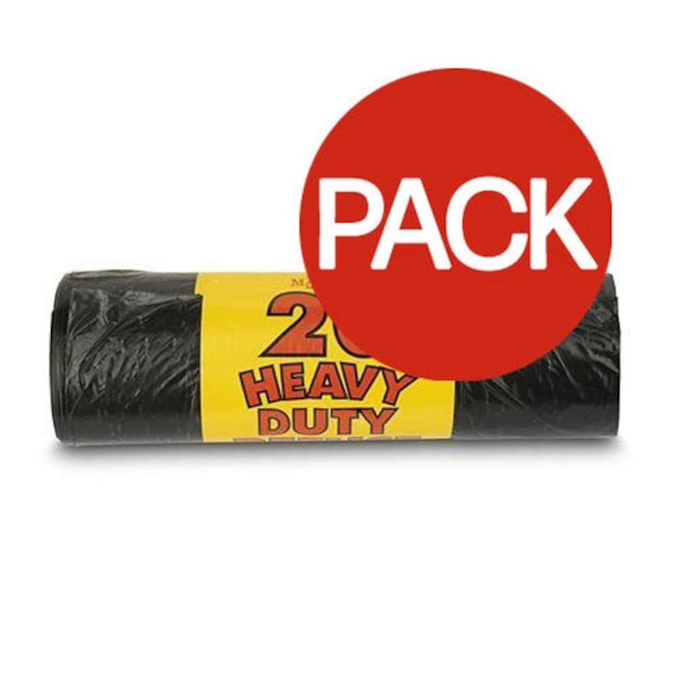 Royal Markets Bin Bags (Pack of 20) - Black - One Size