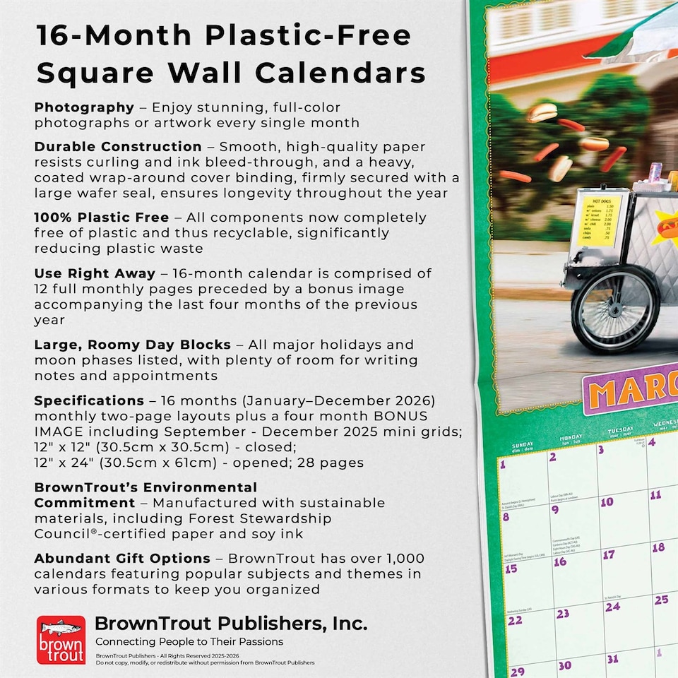 image 1 of Avanti Dogs Gone Wild 2026 Square Flap Calendar