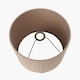 image 5 of 30cm Taupe Boucle Tapered Lampshade Cream