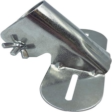 Metal Broom Handle Support Bracket Heavy Duty Adjustable Brace for Push Brooms | Silver